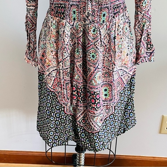 Anthropologie Maeve Tiled Amethyst Dress- Size Medium- Multicolored - Picture 2 of 9